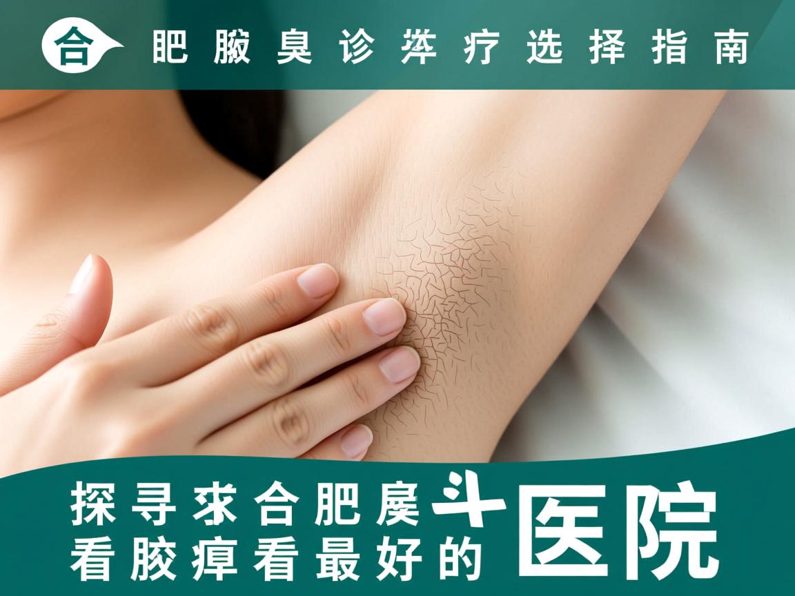 合肥腋臭诊疗选择指南，探寻合肥看腋臭最好的医院