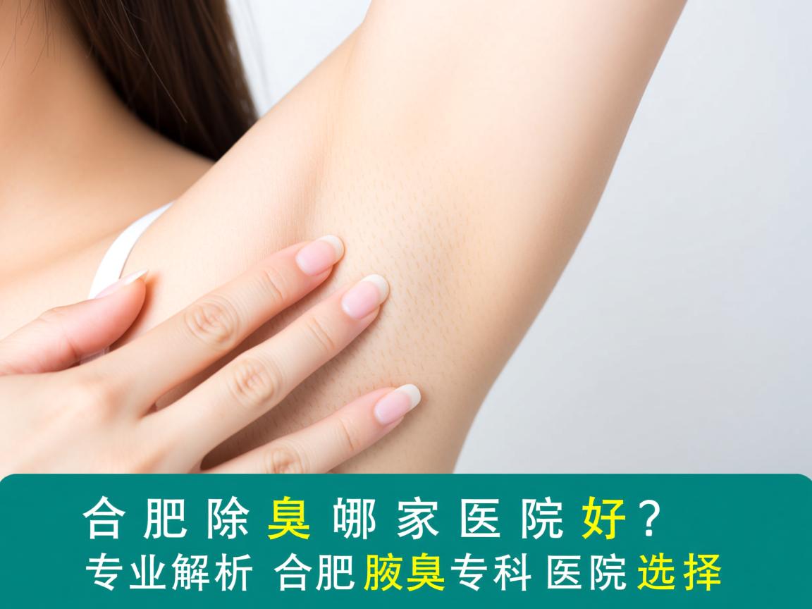 合肥除腋臭哪家医院好？专业解析合肥腋臭专科医院选择