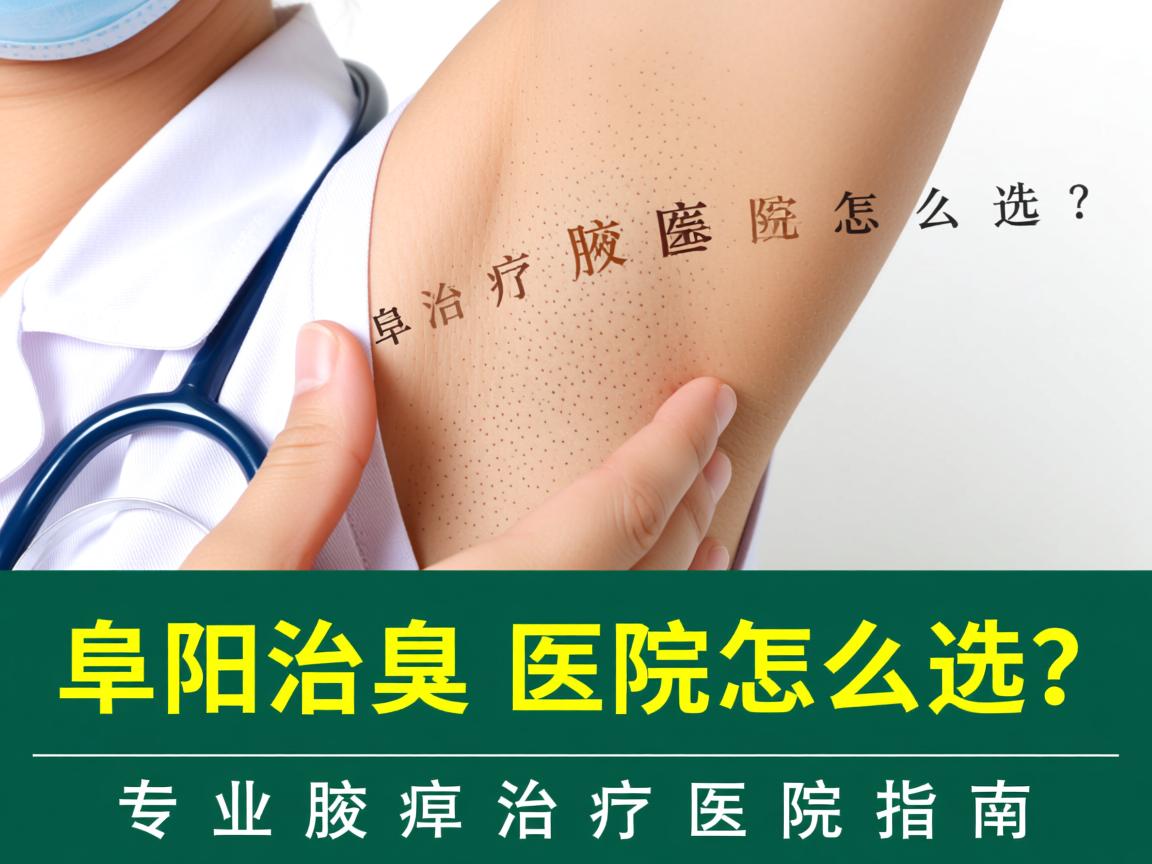 阜阳治疗腋臭医院怎么选？专业腋臭治疗医院指南