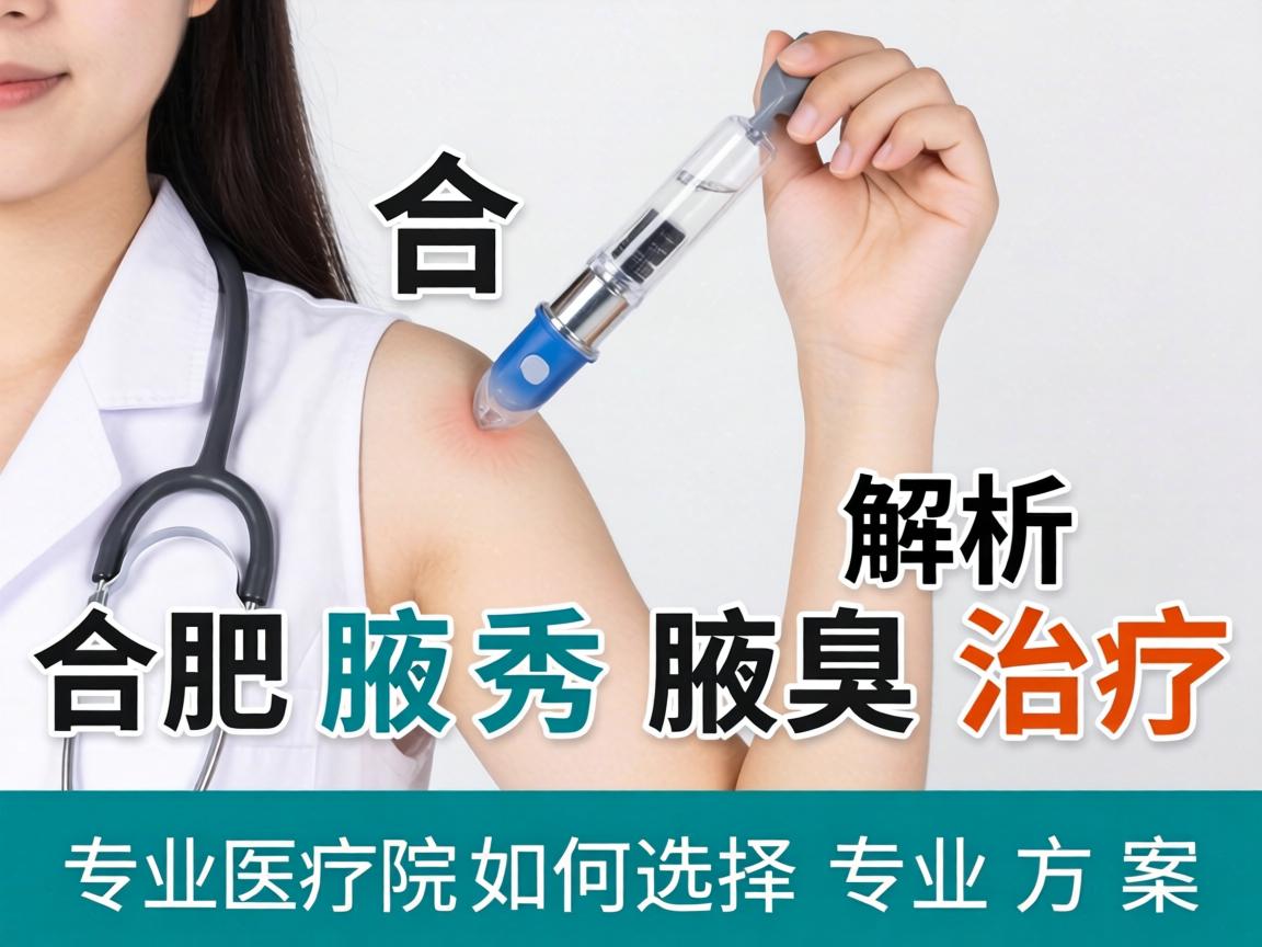 合肥腋秀解析腋臭治疗，专业医院如何选择专业方案