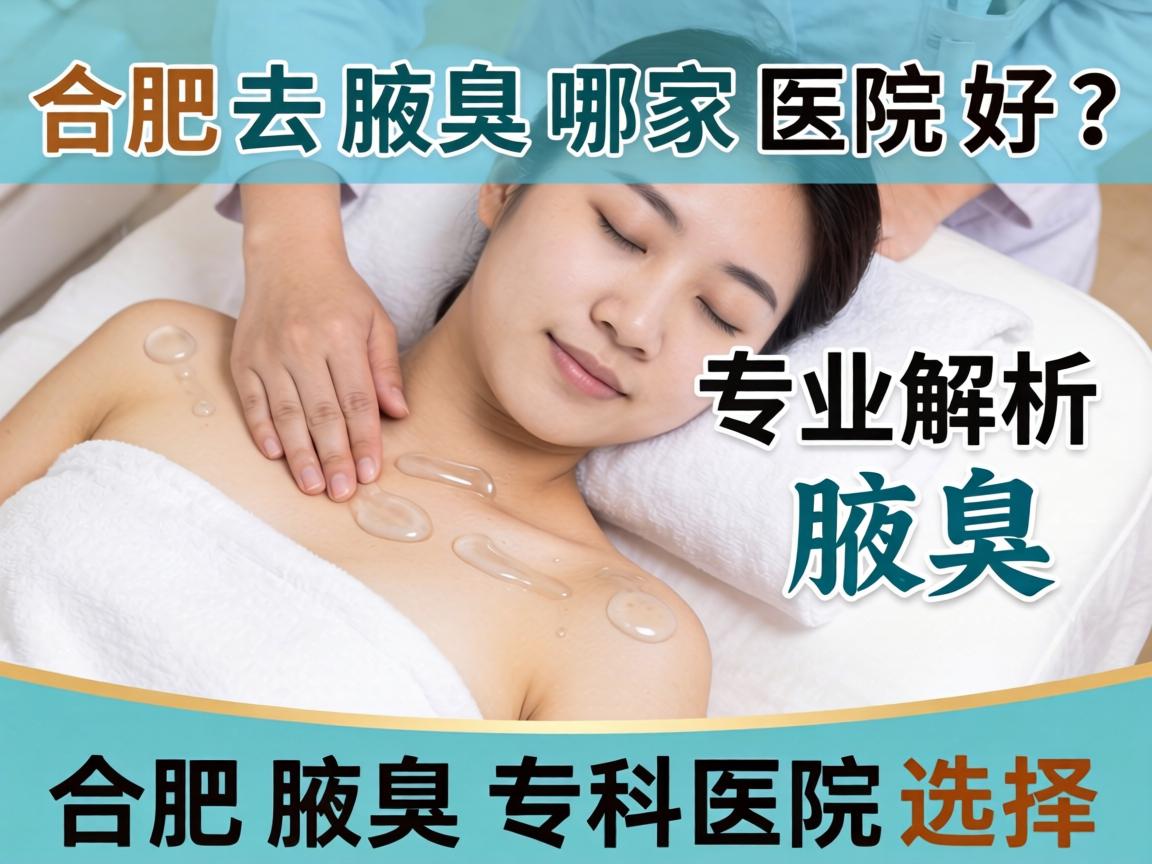合肥去腋臭哪家医院好？专业解析合肥腋臭专科医院选择
