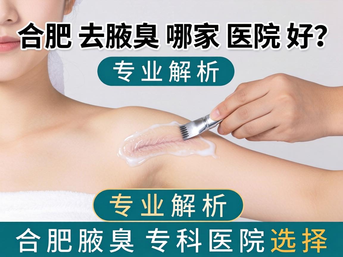 合肥去腋臭哪家医院好？专业解析合肥腋臭专科医院选择