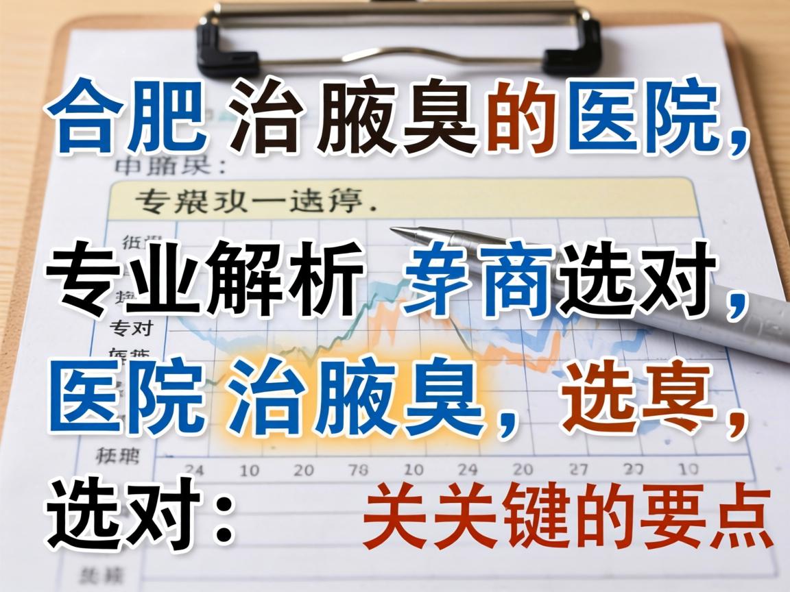 合肥治腋臭医院专业解析，选对医院治腋臭的关键要点