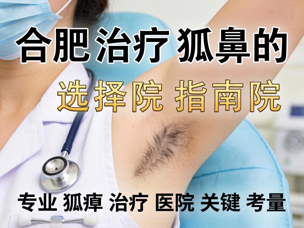 合肥治疗狐臭的医院选择指南，专业狐臭治疗医院的关键考量