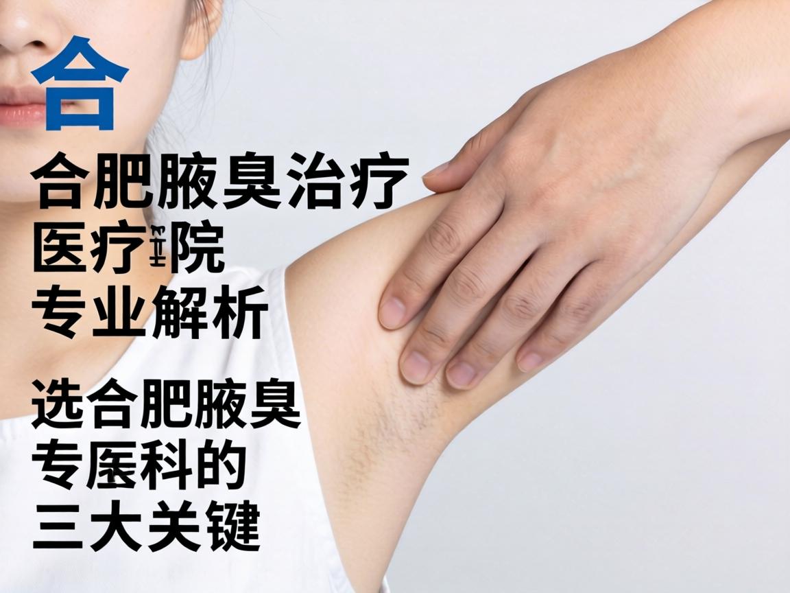 合肥腋臭治疗医院专业解析，选择合肥腋臭专科的三大关键