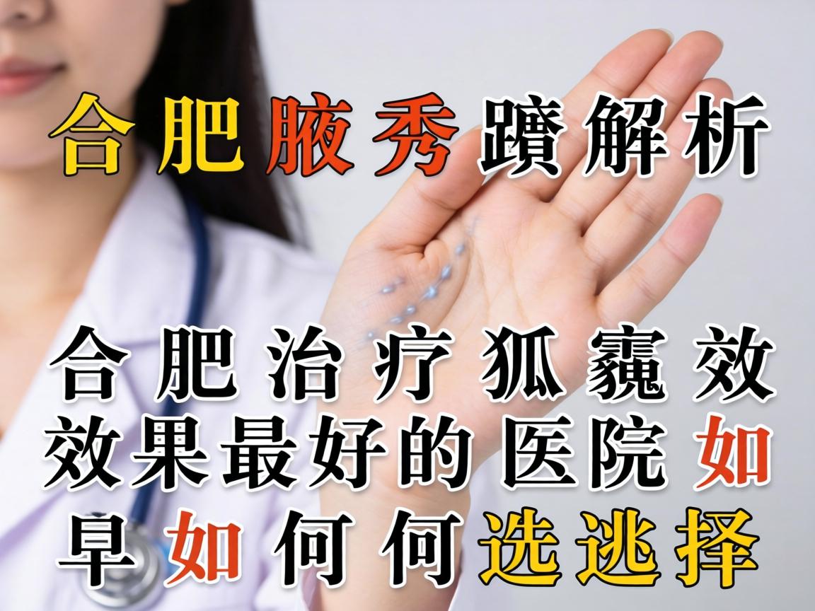 合肥腋秀解析，合肥治疗狐臭效果最好的医院如何选择