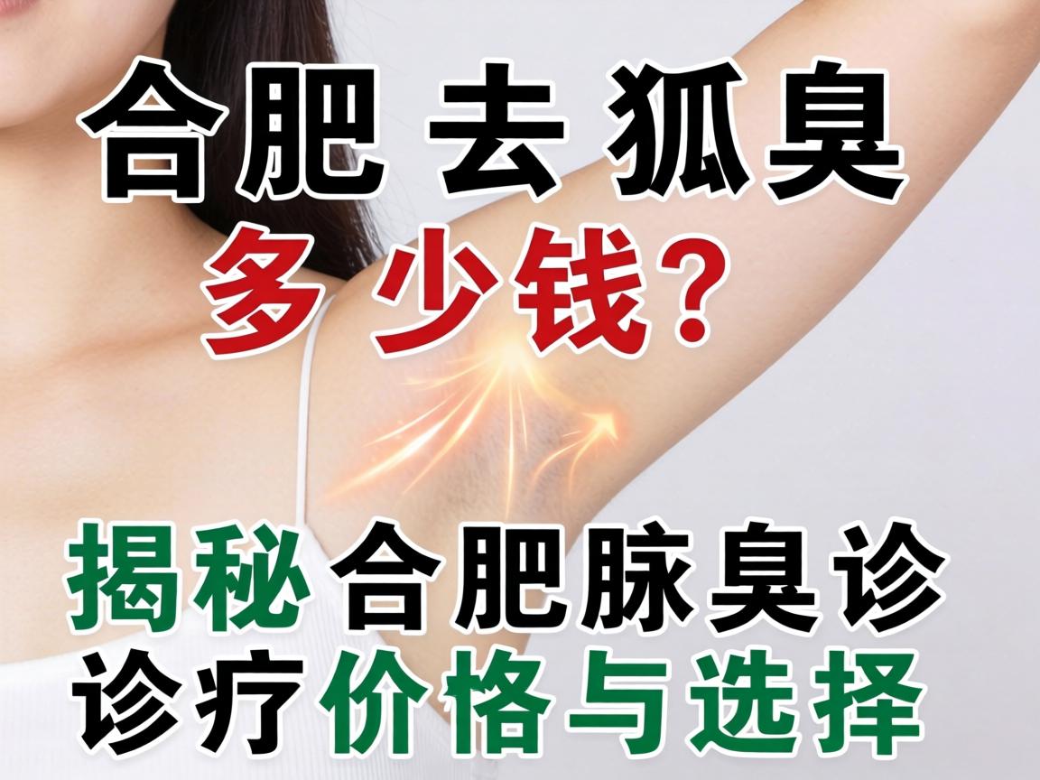 合肥去狐臭多少钱？揭秘合肥腋臭诊疗价格与选择