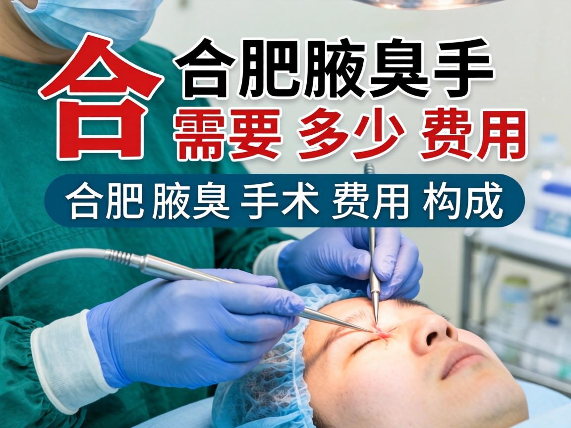 合肥腋臭手术需要多少费用？详解合肥腋臭手术费用构成