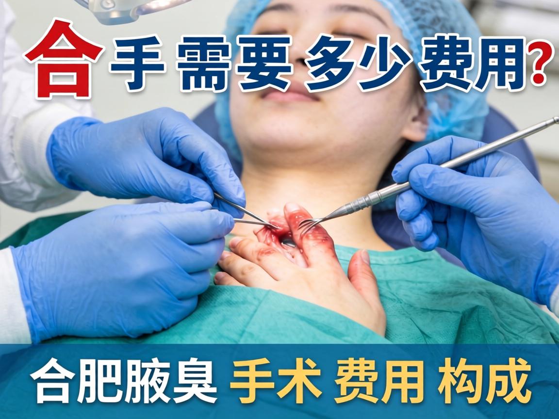 合肥腋臭手术需要多少费用？详解合肥腋臭手术费用构成