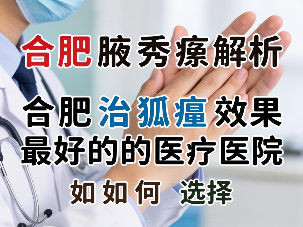 合肥腋秀解析，合肥治狐臭效果最好的医院如何选择