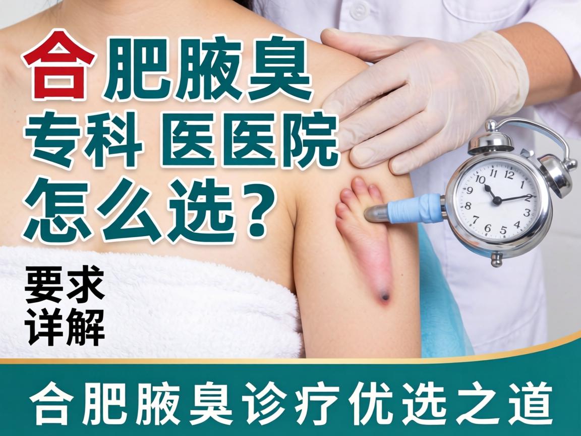 合肥腋臭专科医院怎么选？详解合肥腋臭诊疗优选之道