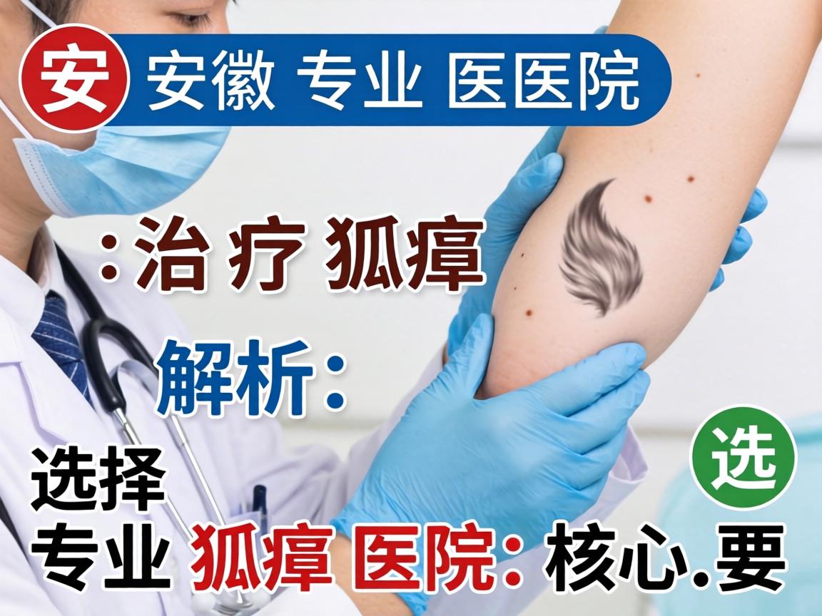 安徽专业治疗狐臭医院解析，选择专业狐臭医院的核心要点