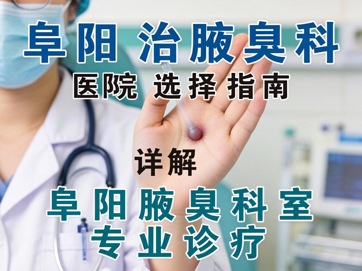 阜阳治腋臭科医院选择指南，详解阜阳腋臭科室专业诊疗