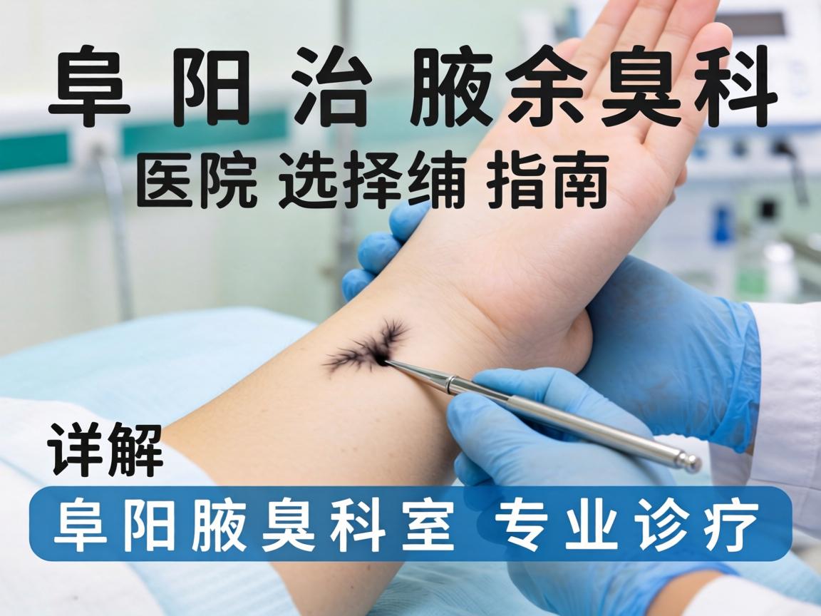 阜阳治腋臭科医院选择指南，详解阜阳腋臭科室专业诊疗