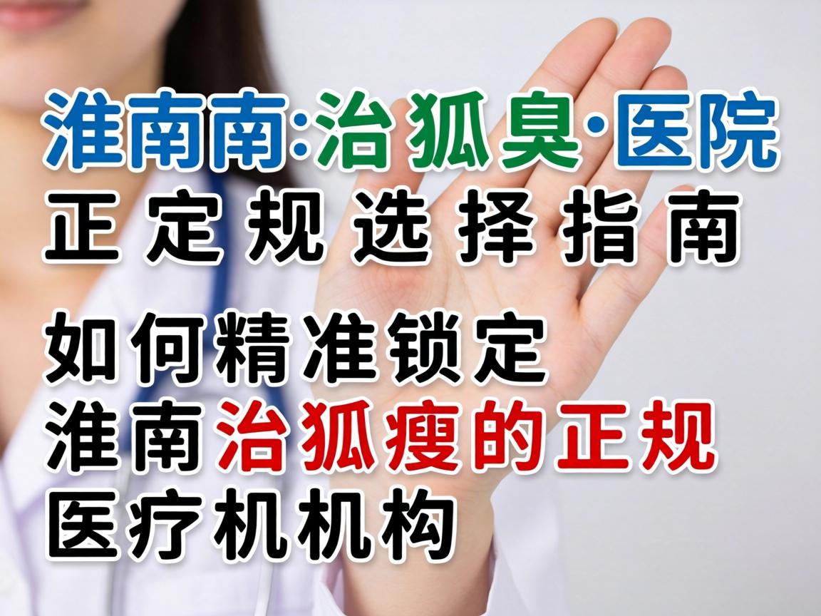 淮南治狐臭医院正规选择指南，如何精准锁定淮南治狐臭的正规医疗机构