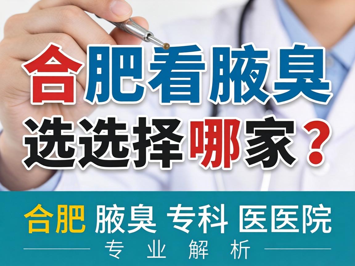 合肥看腋臭选择哪家？合肥腋臭专科医院专业解析