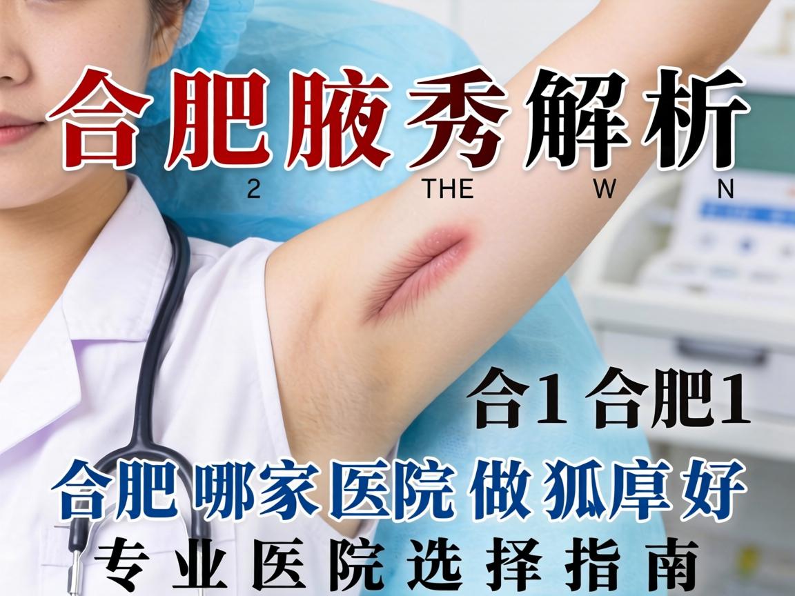 合肥腋秀解析，合肥哪家医院做狐臭好，专业医院选择指南