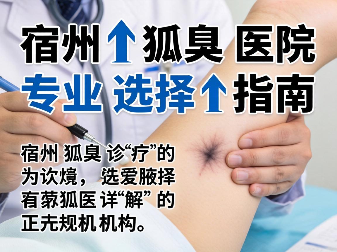 宿州狐臭医院专业选择指南，详解宿州狐臭诊疗的正规机构