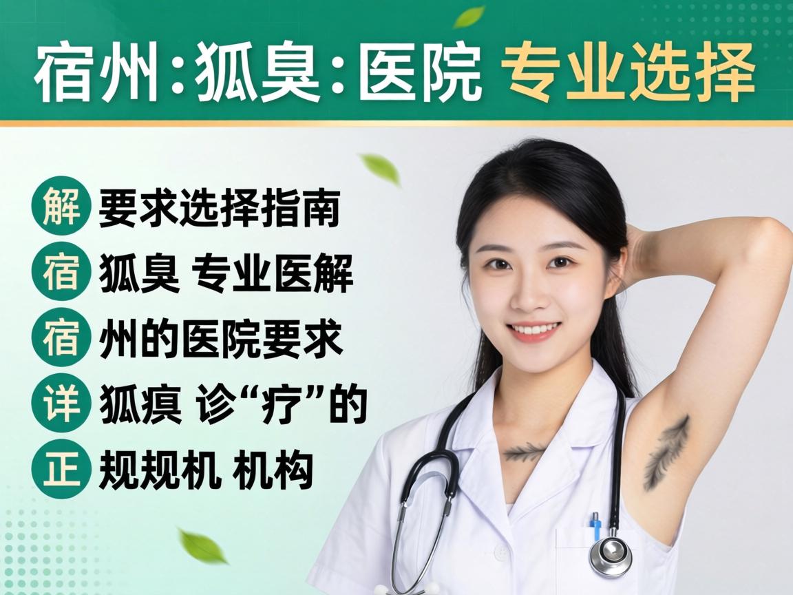 宿州狐臭医院专业选择指南，详解宿州狐臭诊疗的正规机构