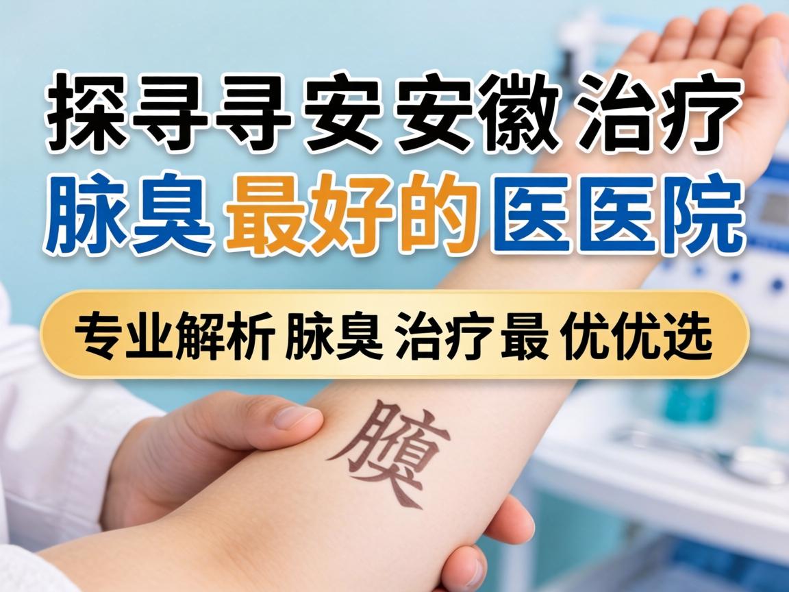 探寻安徽治疗腋臭最好的医院，专业解析腋臭治疗最优选