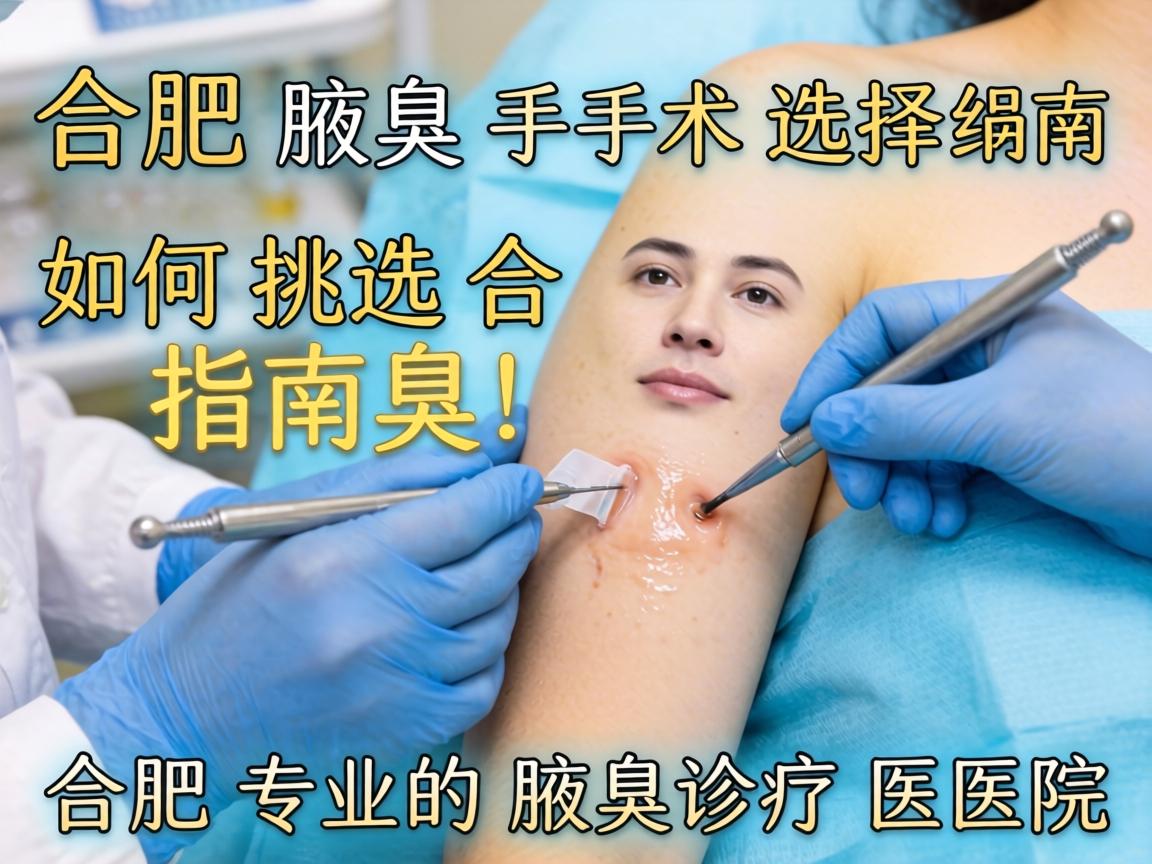 合肥腋臭手术选择指南，如何挑选合肥专业的腋臭诊疗医院