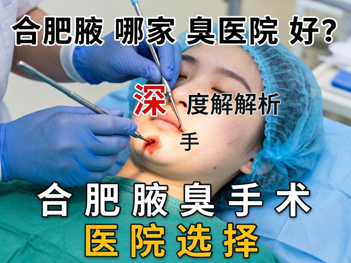 合肥腋臭手术哪家医院好？深度解析合肥腋臭手术医院选择