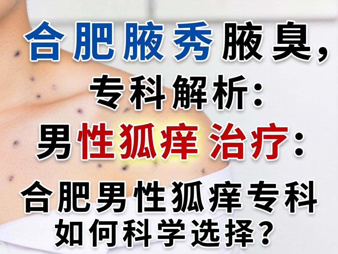 合肥腋秀腋臭专科解析，男性狐臭治疗，合肥男性狐臭专科如何科学选择？