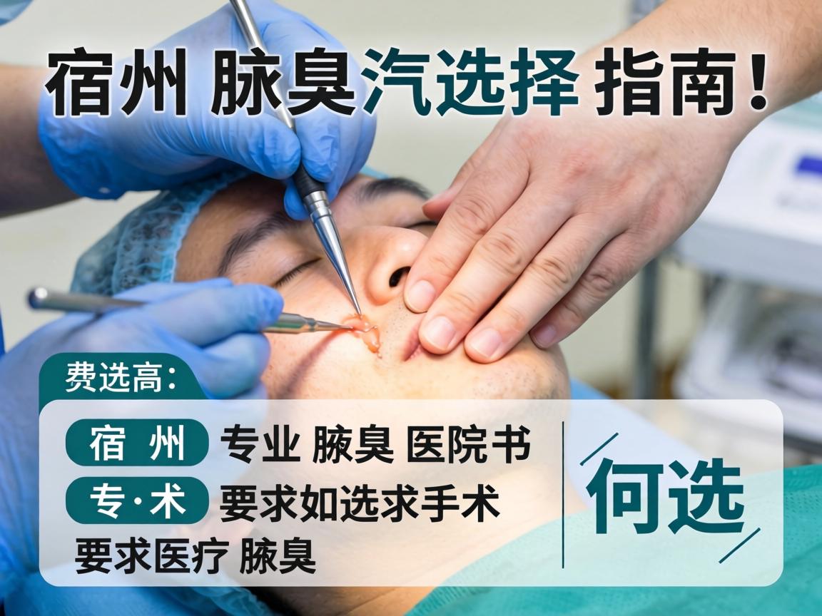 宿州腋臭手术选择指南，详解宿州专业腋臭医院如何选