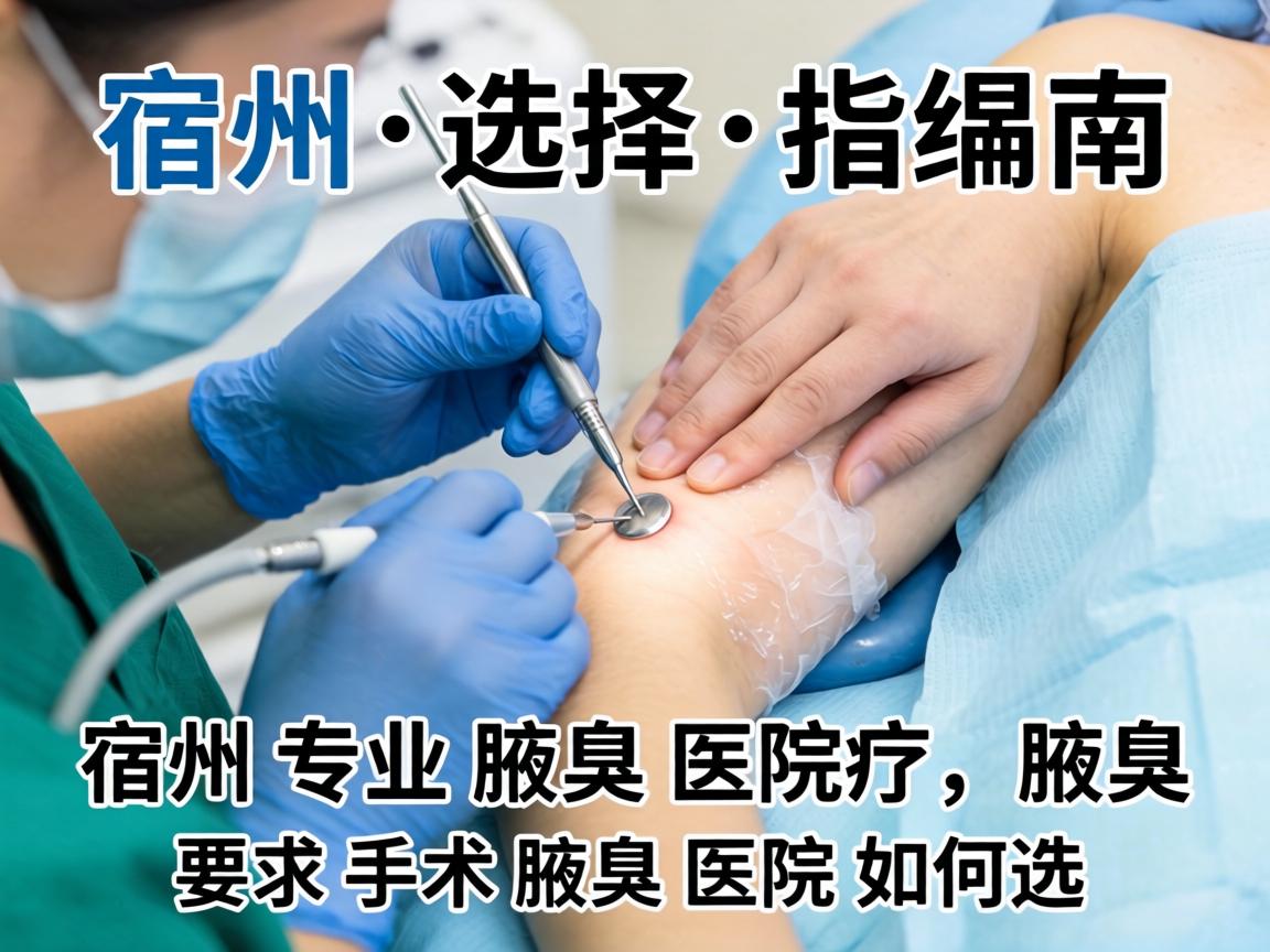 宿州腋臭手术选择指南，详解宿州专业腋臭医院如何选