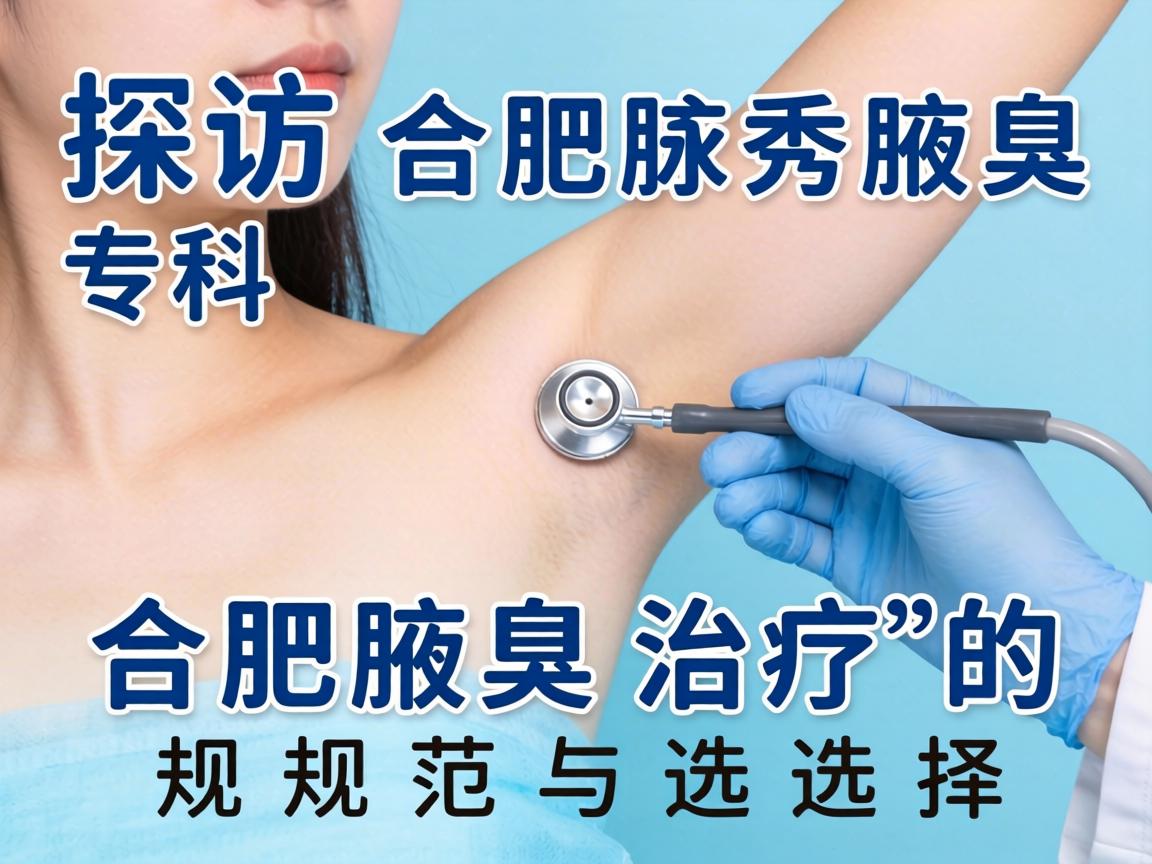探访合肥腋秀腋臭专科，解析合肥腋臭治疗的规范与选择