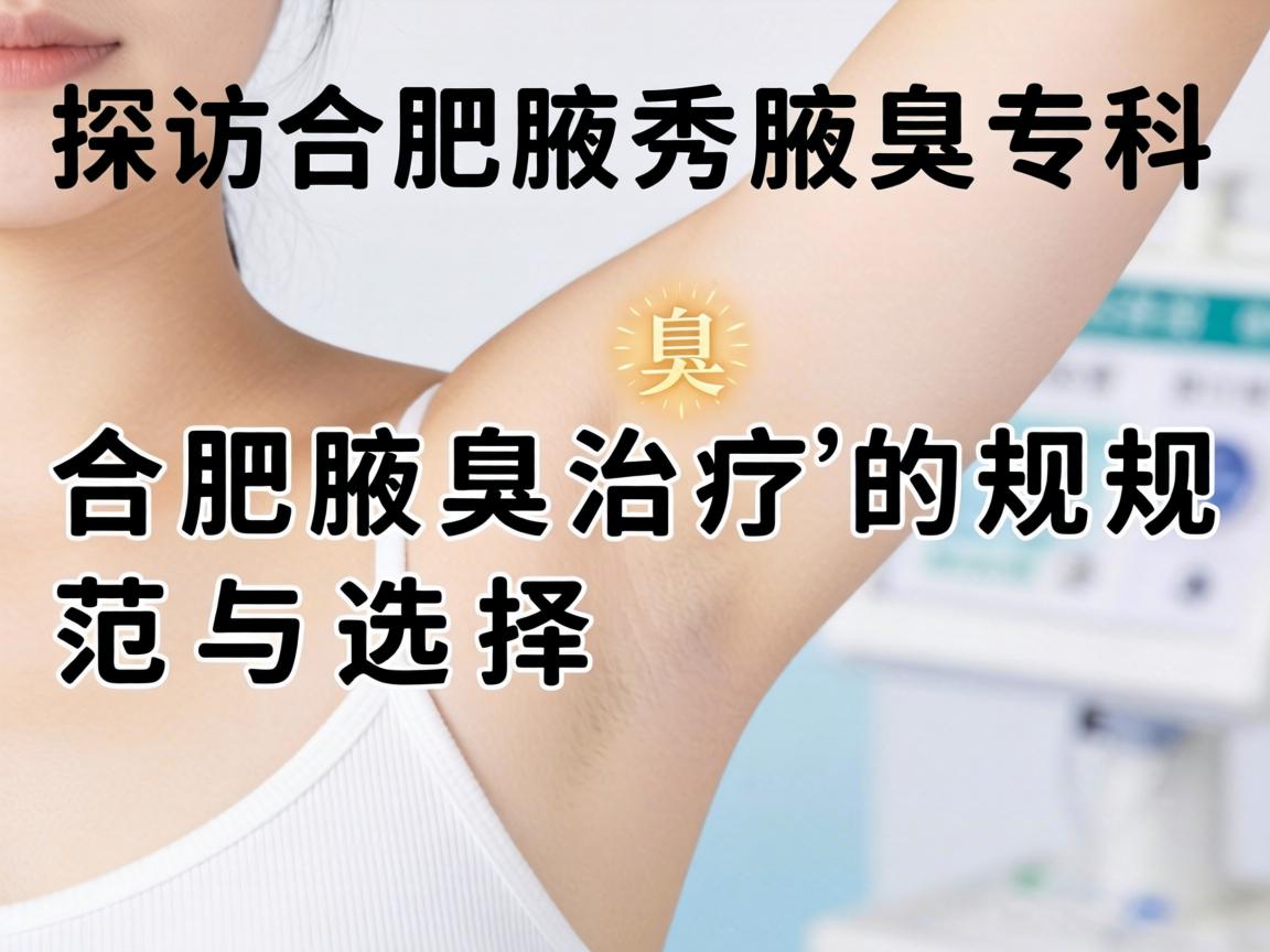 探访合肥腋秀腋臭专科，解析合肥腋臭治疗的规范与选择