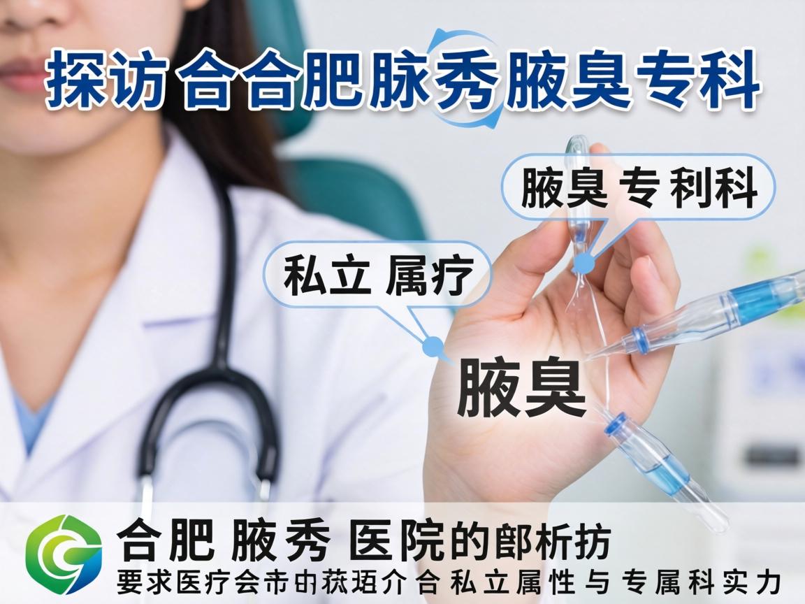 探访合肥腋秀腋臭专科，解析合肥腋秀医院的私立属性与专科实力