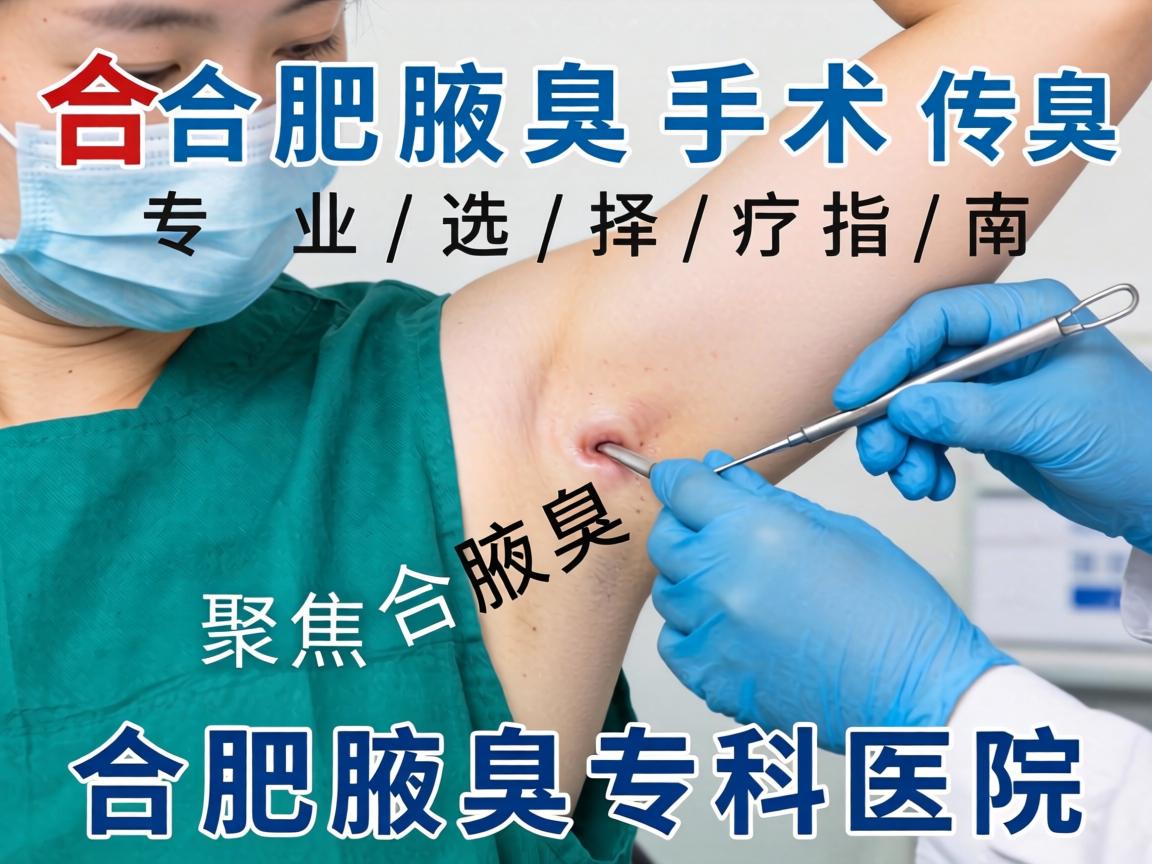 合肥腋臭手术专业选择指南，聚焦合肥腋臭专科医院