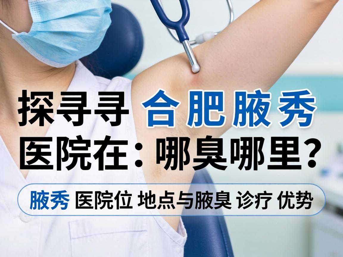探寻合肥腋秀医院在哪里？详解腋秀医院位置与腋臭诊疗优势
