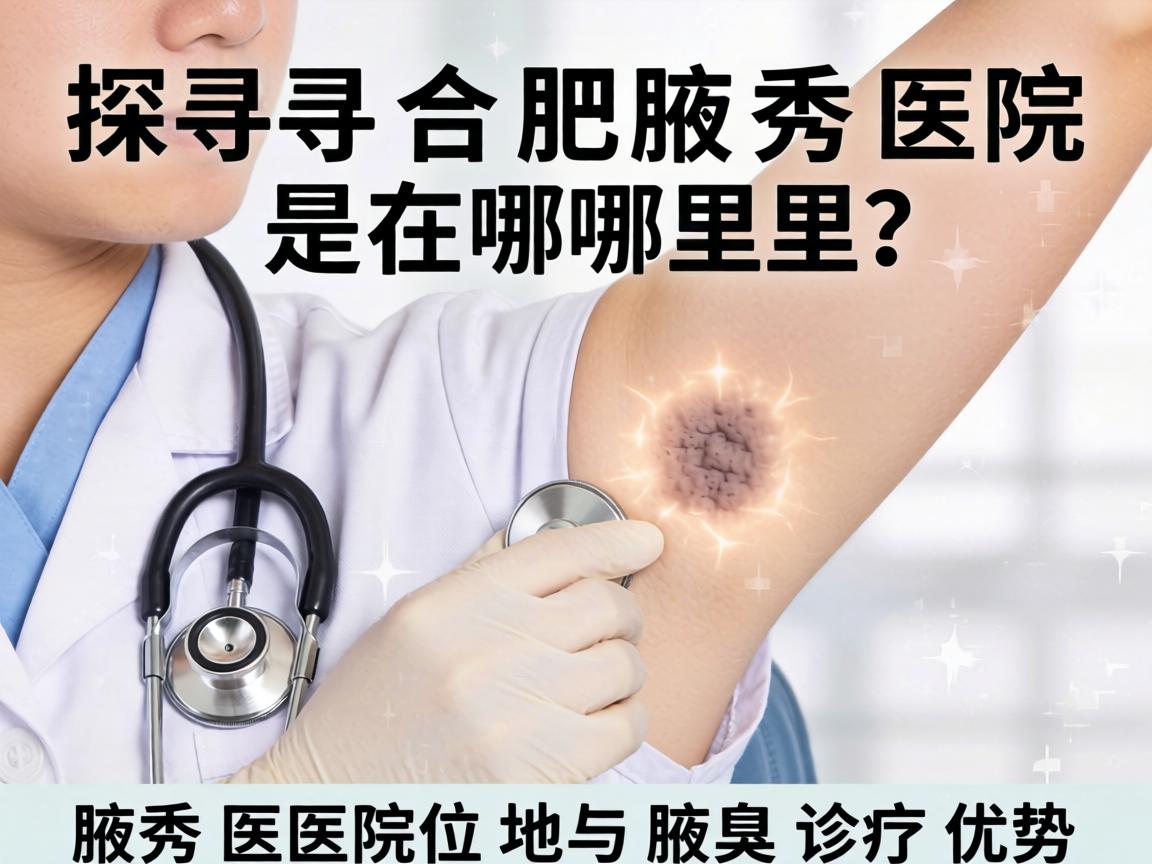 探寻合肥腋秀医院在哪里？详解腋秀医院位置与腋臭诊疗优势