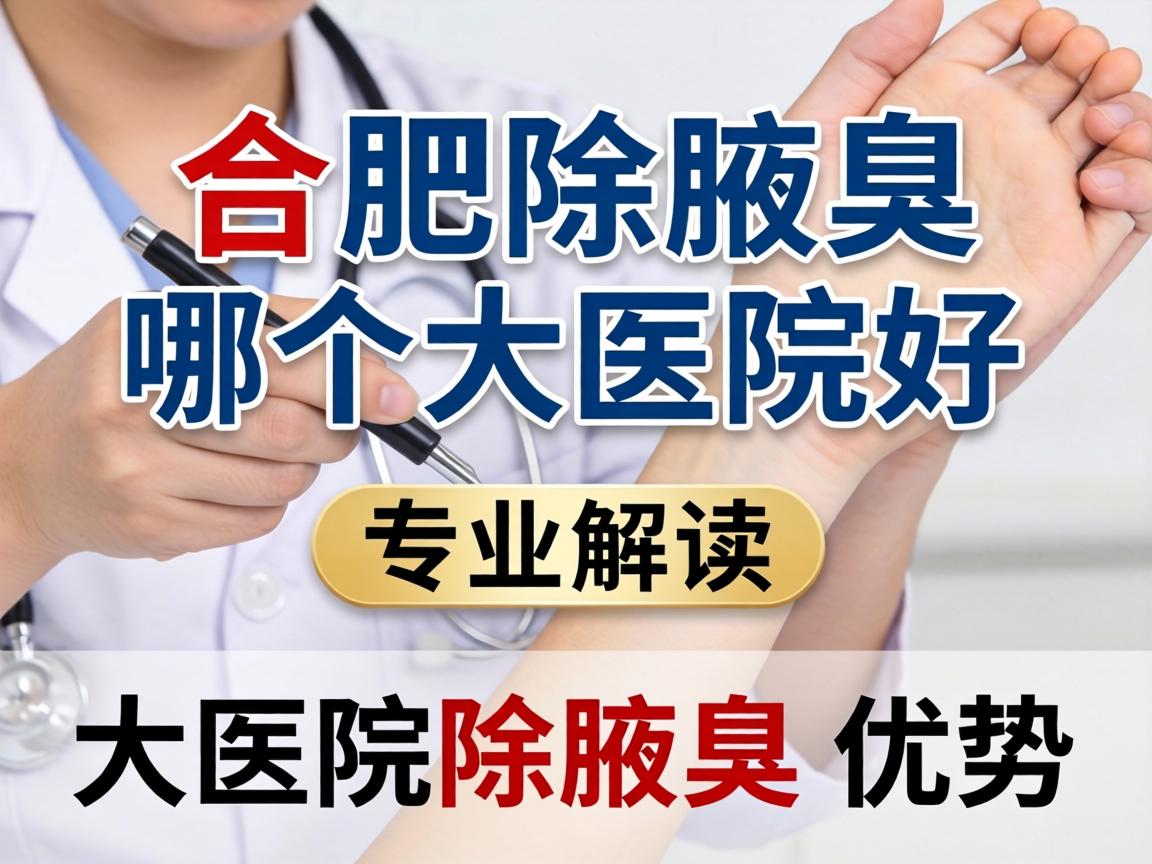 合肥除腋臭哪个大医院好？专业解读大医院除腋臭优势