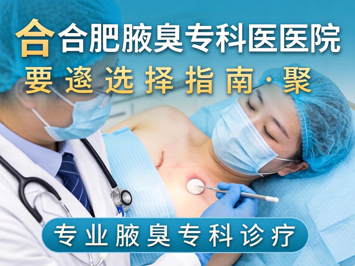 合肥腋臭专科医院选择指南,聚焦专业腋臭专科诊疗 合肥腋臭专科医院选择指南,聚焦专业腋臭专科诊疗