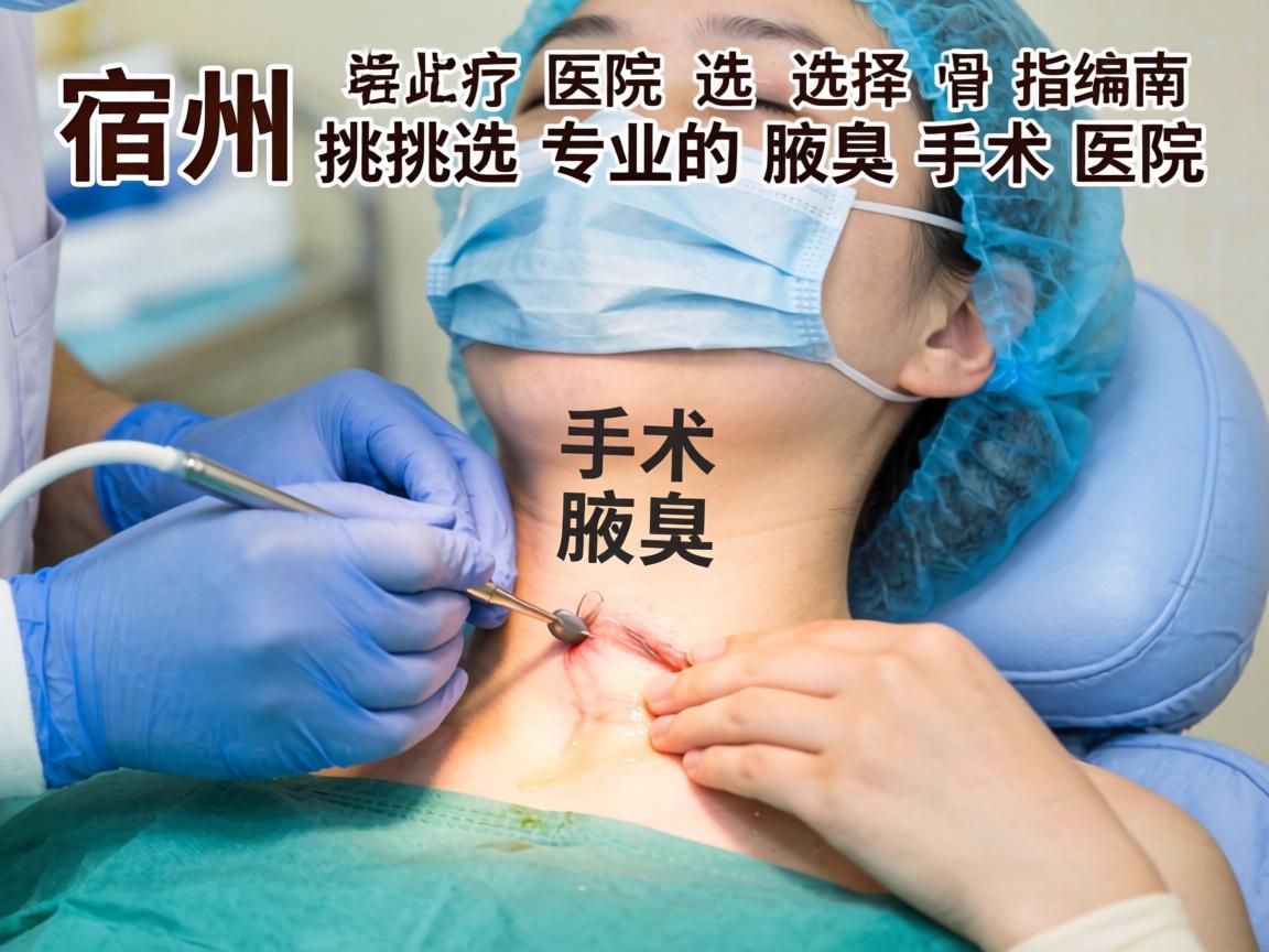 宿州腋臭手术医院选择指南，如何挑选专业的腋臭手术医院