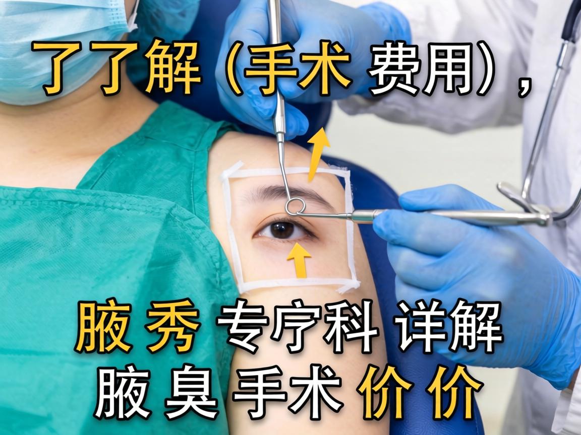 了解腋秀手术费用，腋秀专科详解腋臭手术价格