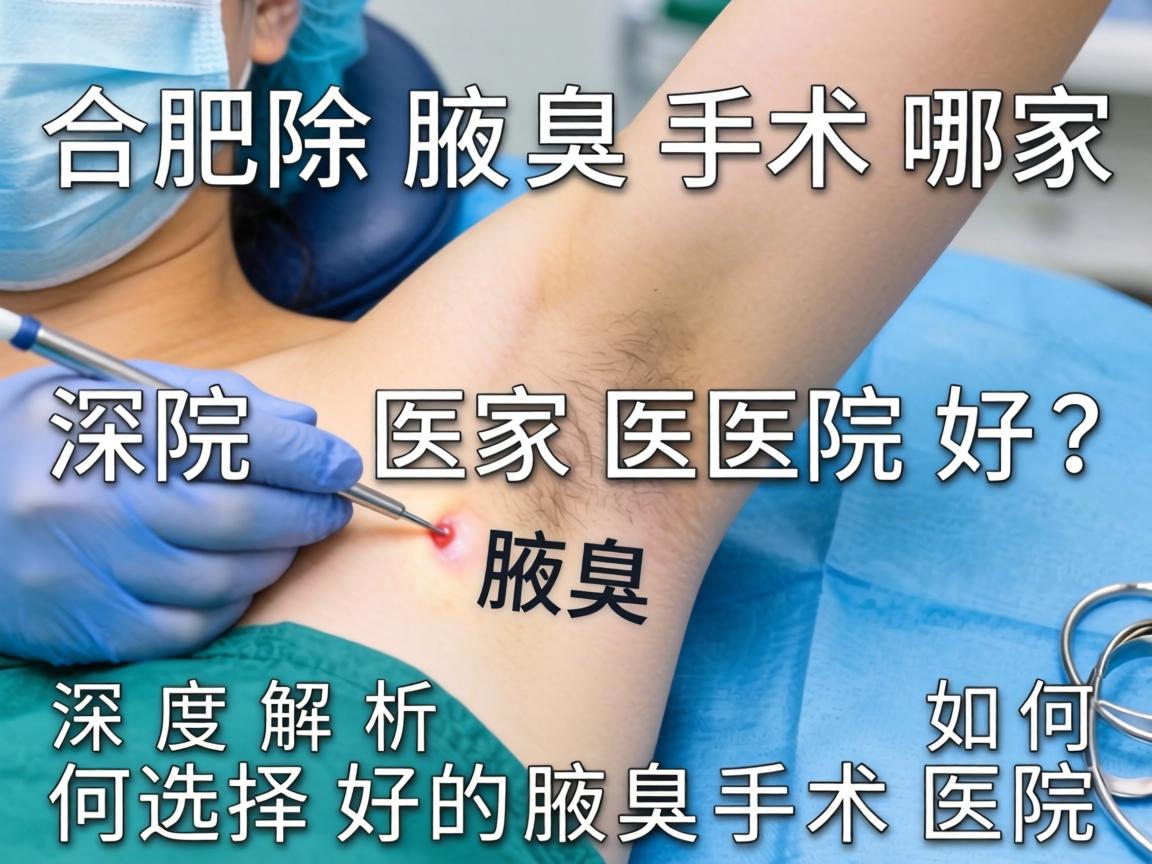 合肥除腋臭手术哪家医院好?深度解析如何选择好的腋臭手术医院 合肥除腋臭手术哪家医院好?深度解析如何选择好的腋臭手术医院