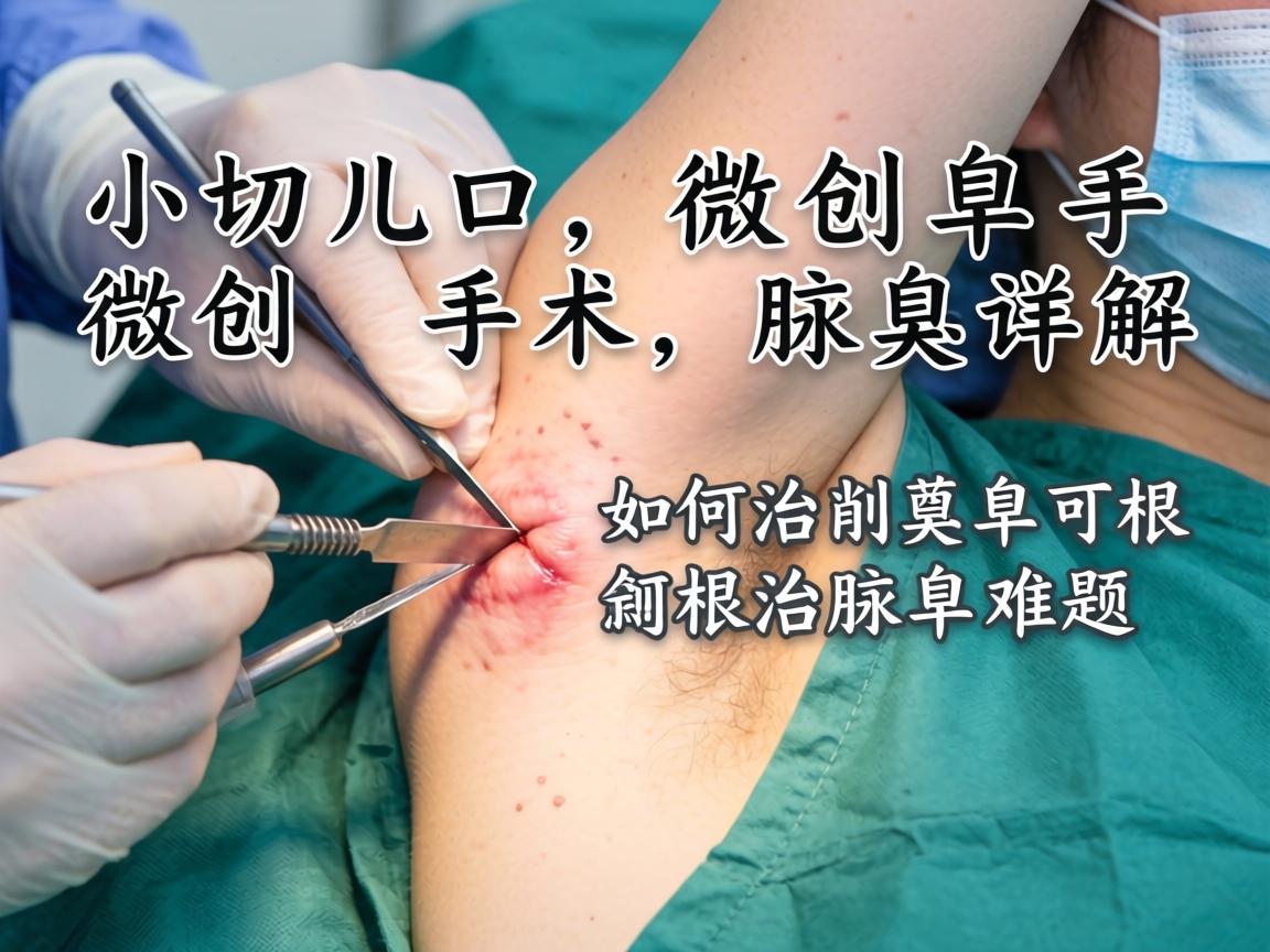 小切口微创腋臭手术详解，微创手术如何根治腋臭难题