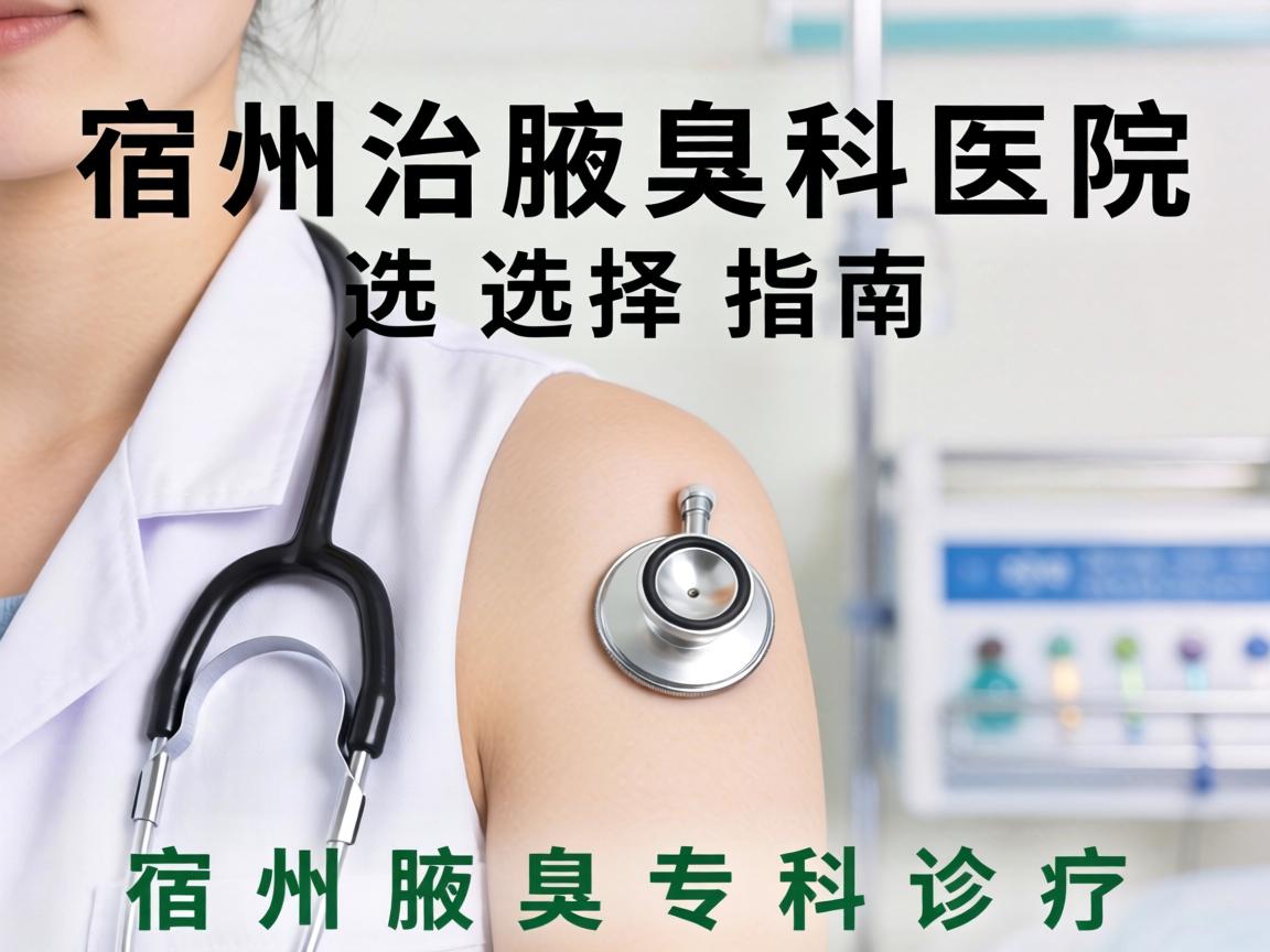 宿州治腋臭科医院选择指南，详解宿州腋臭专科诊疗