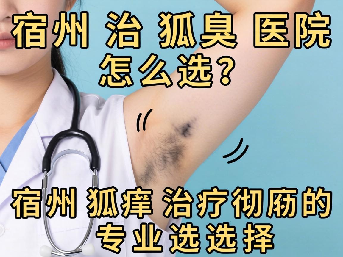 宿州治狐臭医院怎么选？宿州狐臭治疗彻底的专业选择