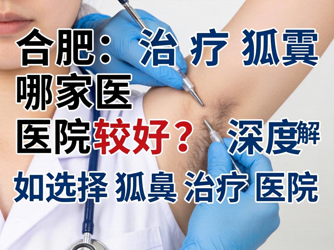合肥治疗狐臭哪家医院较好？深度解析如何选择狐臭治疗医院