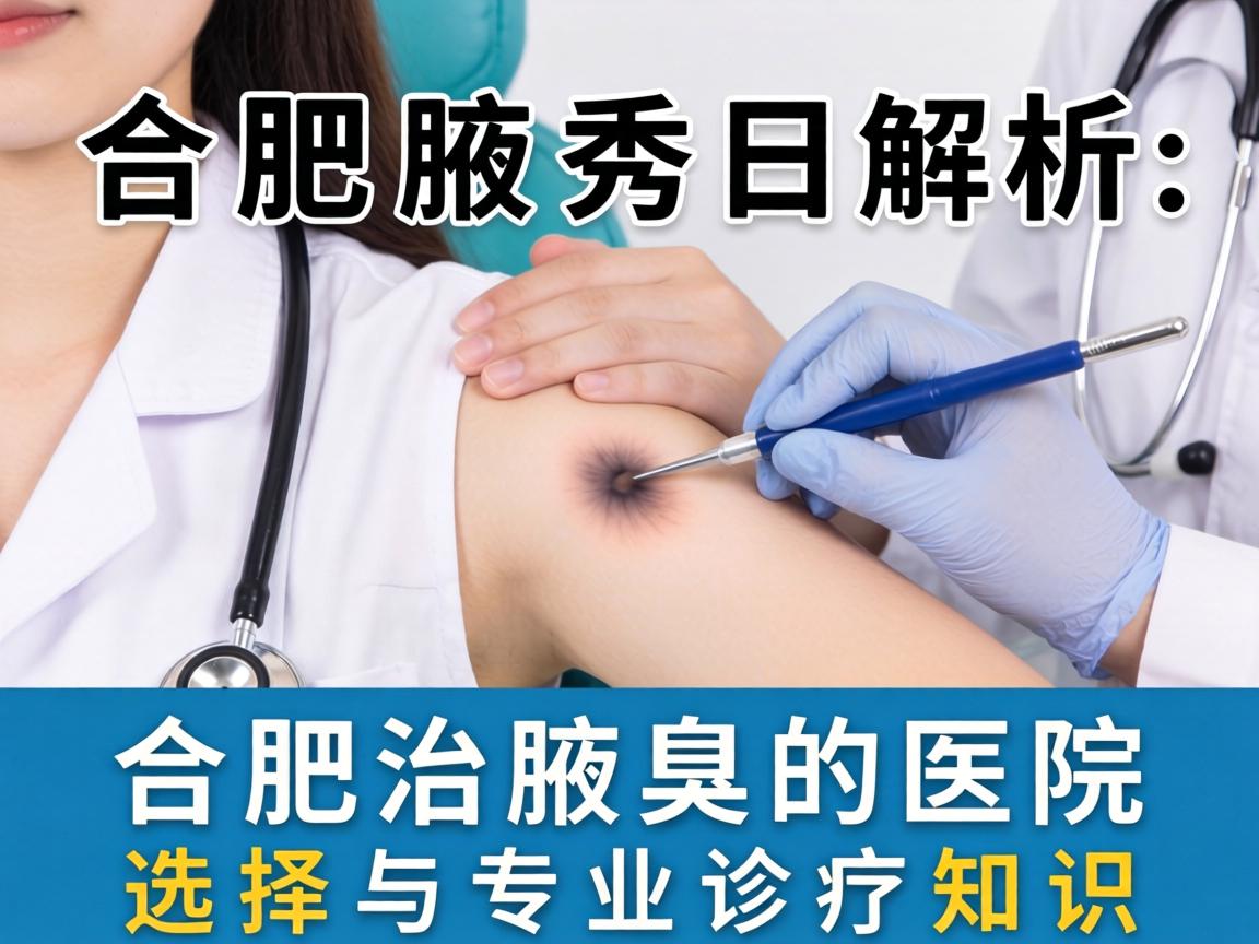 合肥腋秀解析，合肥治腋臭的医院选择与专业诊疗知识