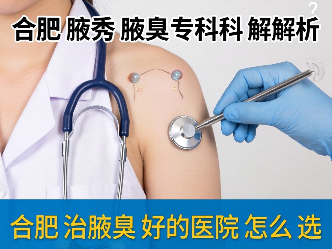 合肥腋秀腋臭专科解析，合肥治腋臭好的医院怎么选？