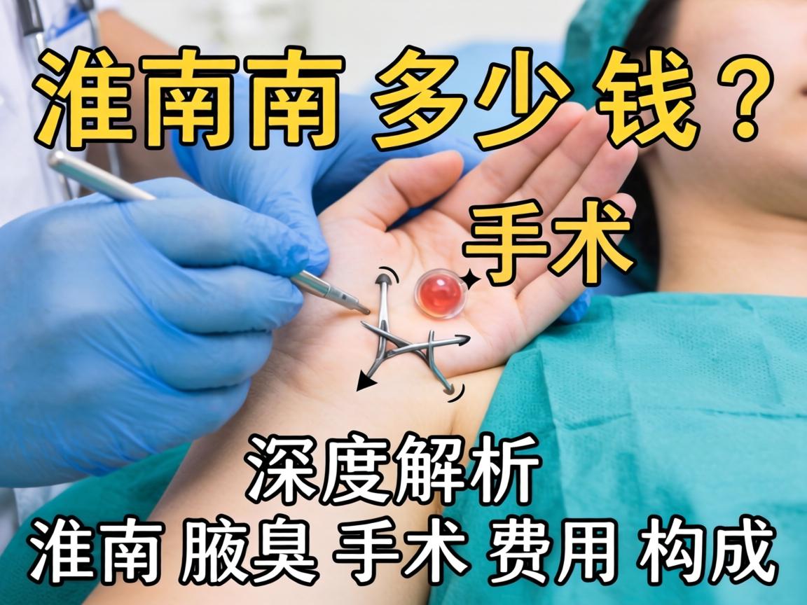 淮南腋臭手术多少钱？深度解析淮南腋臭手术费用构成