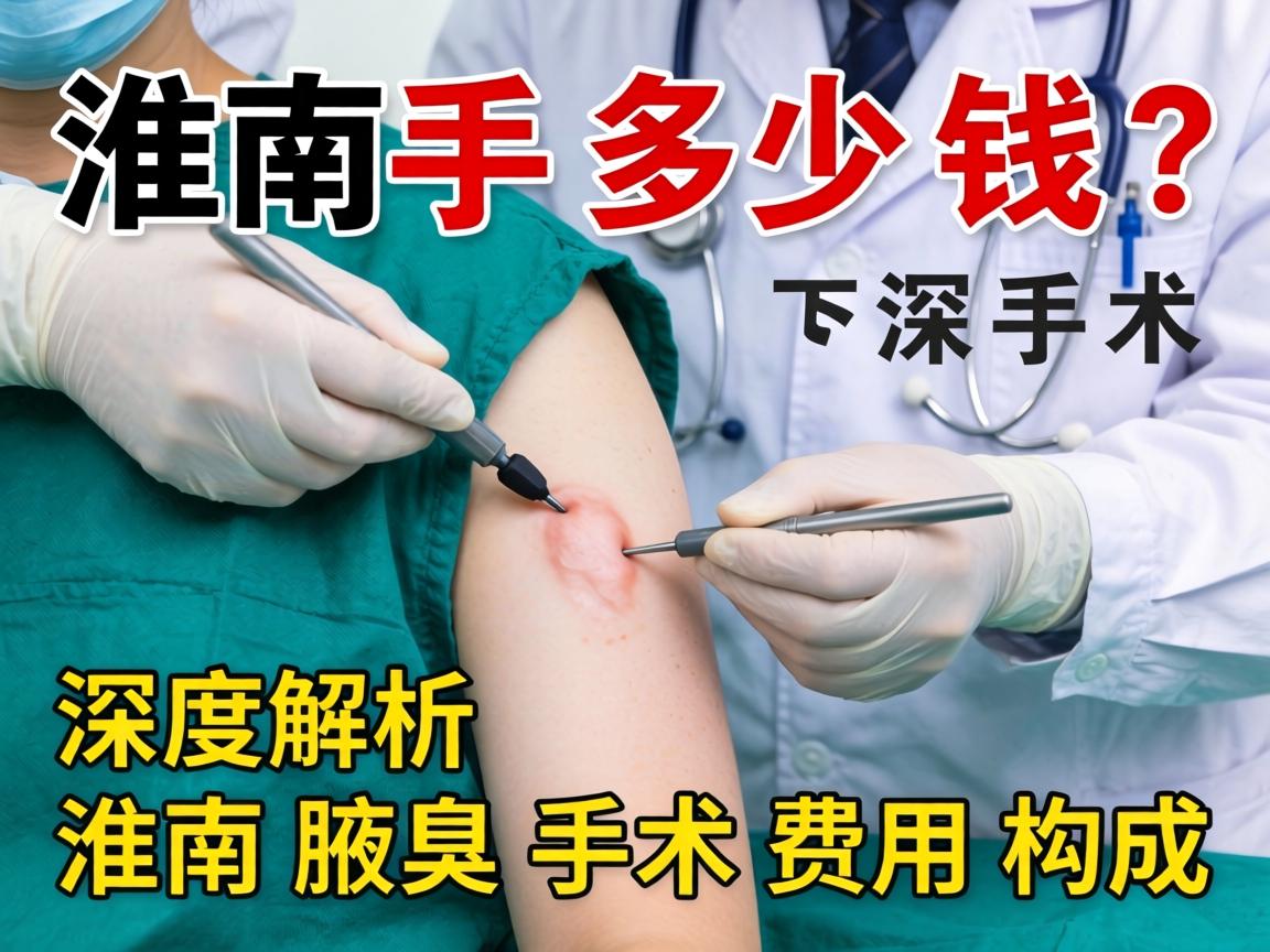 淮南腋臭手术多少钱？深度解析淮南腋臭手术费用构成