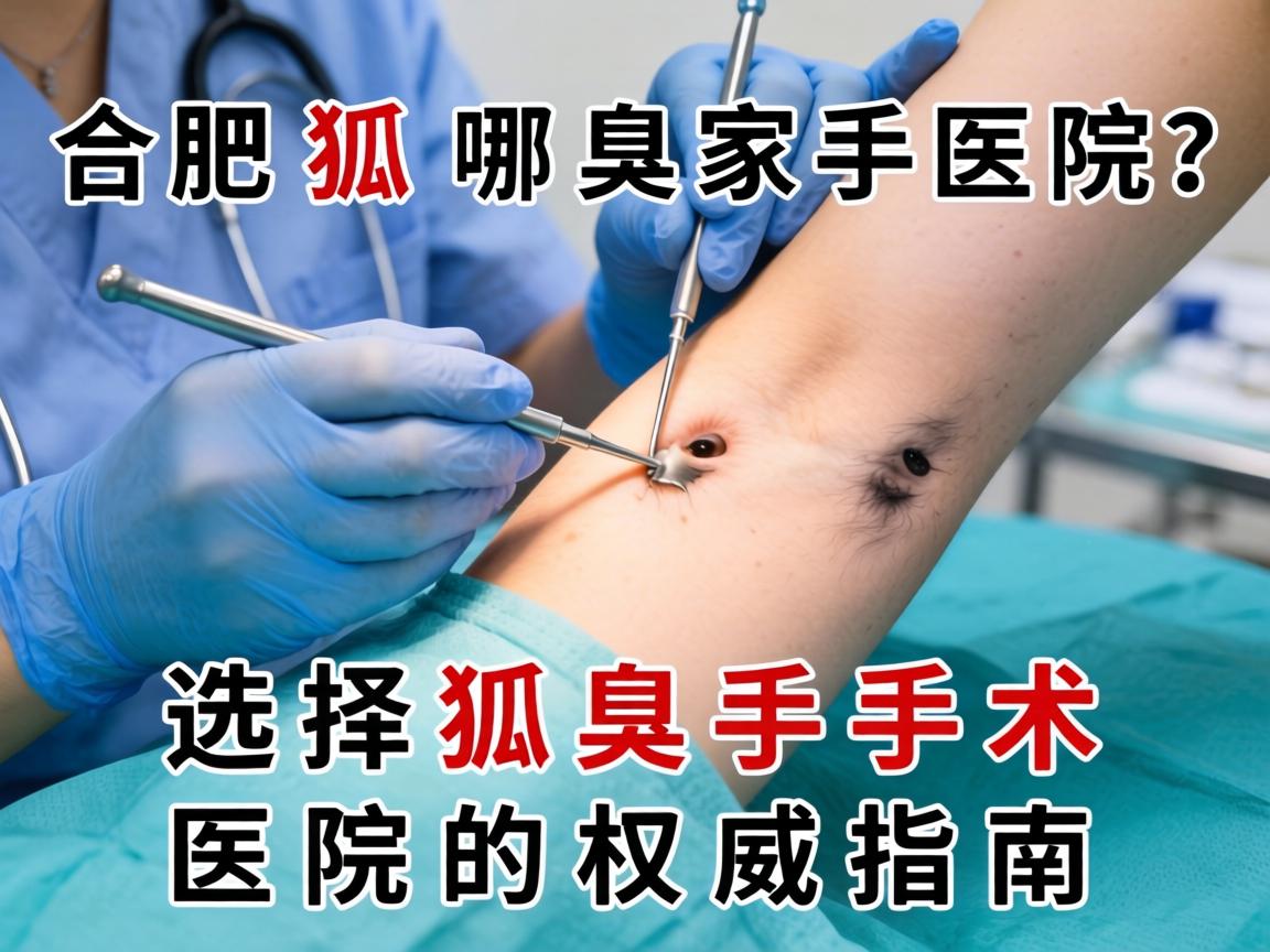 合肥狐臭手术去哪家医院？选择狐臭手术医院的权威指南
