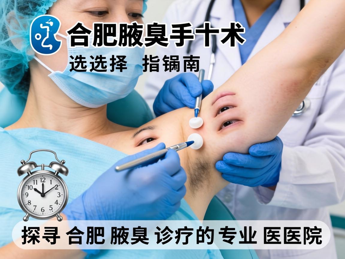 合肥腋臭手术选择指南，探寻合肥腋臭诊疗的专业医院